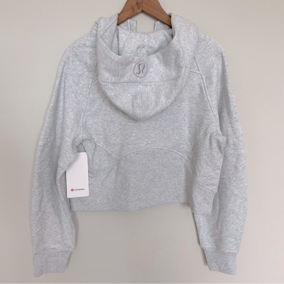 NWT Lululemon Scuba Oversized 1/2 Zip Hoodie Heathered Core Light Grey Size XS/S - Picture 2 of 9